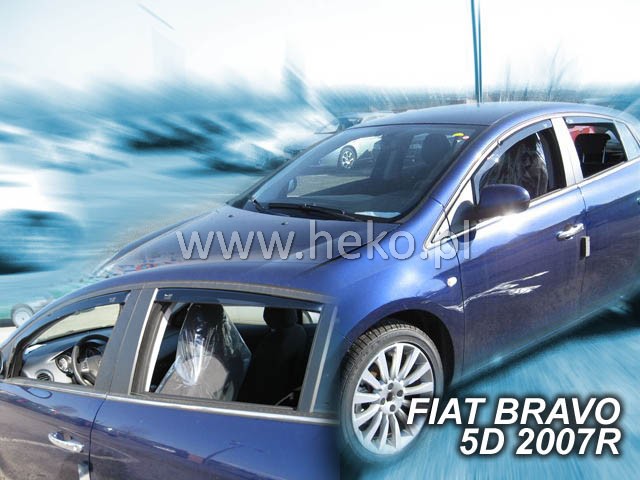 Ofuky oken Fiat Bravo 5dveř 07- před.+zadní Heko