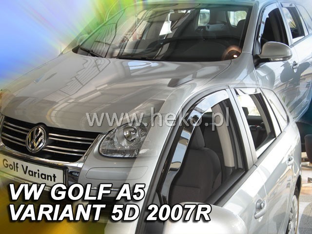 Ofuky oken VW Golf V A 5dveř 07-09 před.+zadní combi Heko