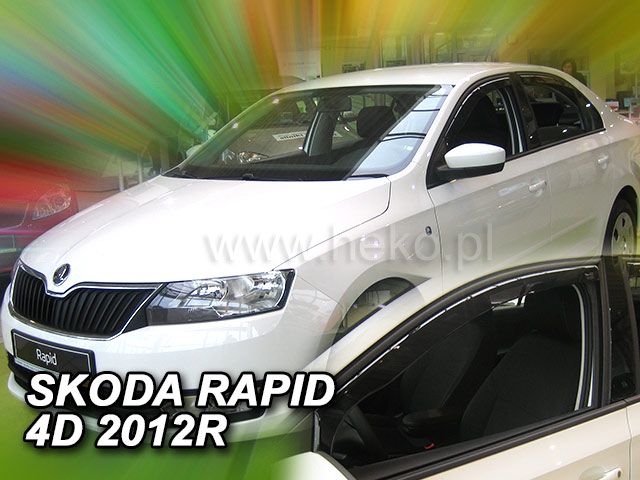 Ofuky oken Škoda Rapid 2013- ltb/spaceback přední Heko