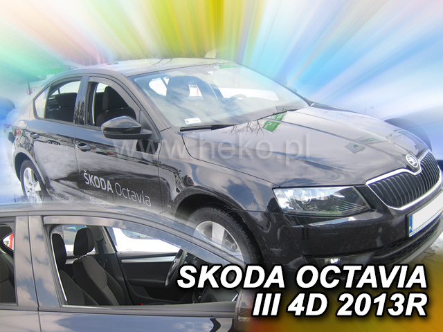 Ofuky oken Škoda Octavia III 13- přední Heko