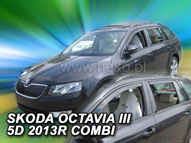 Ofuky oken Škoda Octavia III 2013- combi přední+zadní Heko