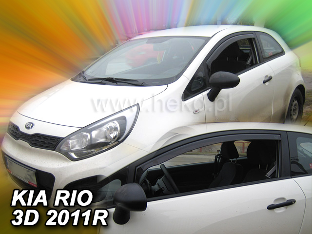Ofuky oken Kia Rio 3dveř přední 12- Heko