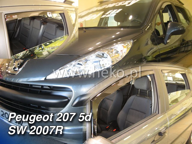 Ofuky oken Peugeot 207 5dveř 07- před.+zadní SW Heko