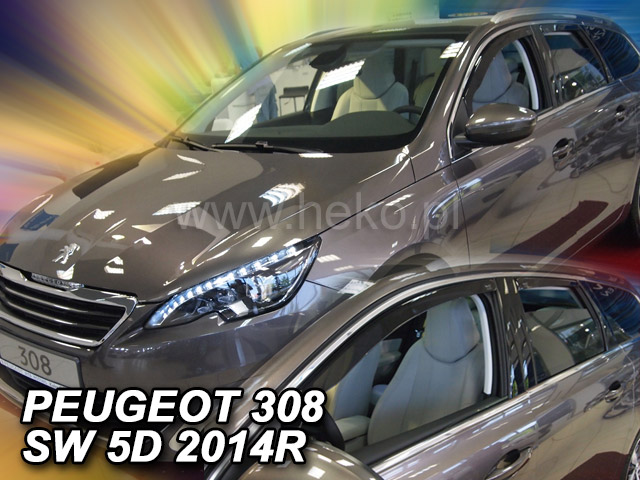 Ofuky oken Peugeot 308 II 5dveř 13- před.+zadní combi Heko