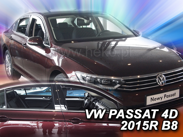 Ofuky oken VW Passat B8 4dveř 14- před.+zadní sedan Heko