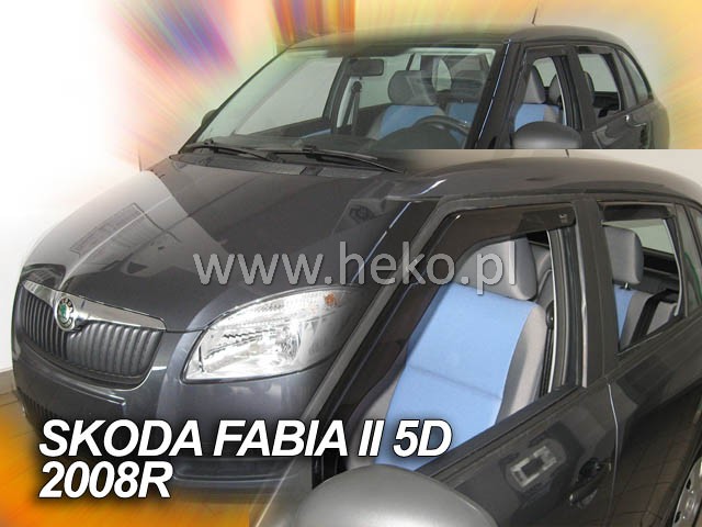 Ofuky oken Škoda Fabia II 06- combi přední+zadní