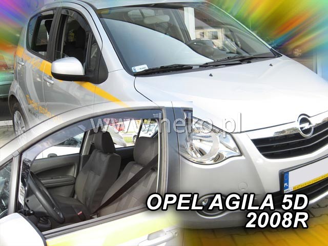 Ofuky oken Opel Agila 5dveř přední 08- Heko