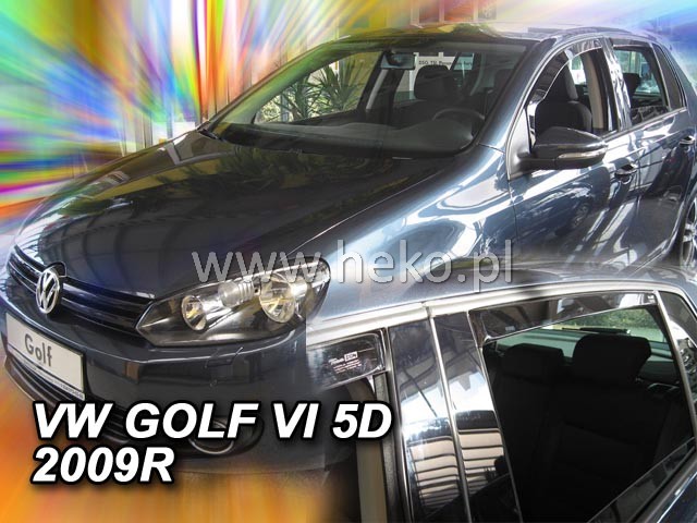 Ofuky oken VW Golf VI 5dveř 08- před.+zadní htb Heko