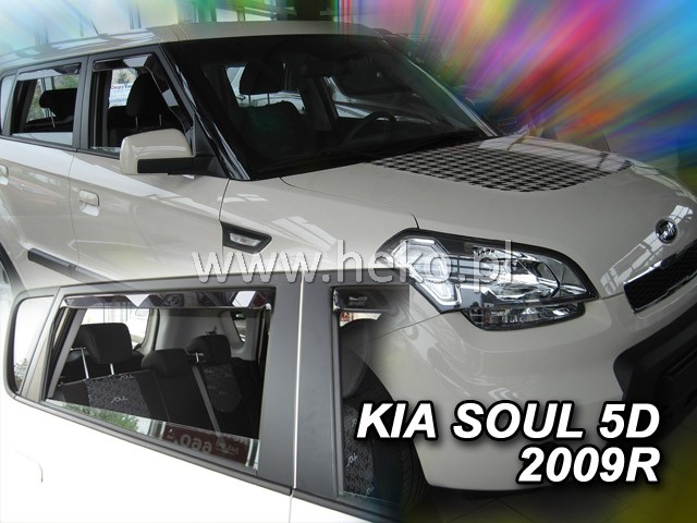 Ofuky oken Kia Soul 5dveř 05- před.+zadní Heko