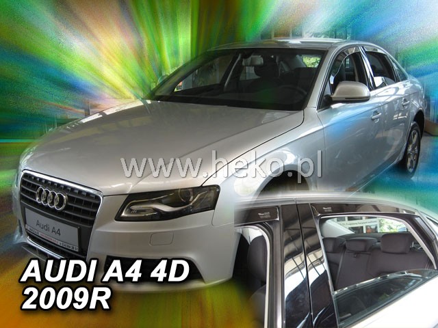 Ofuky oken Audi A4 09- sedan před+zadní Heko