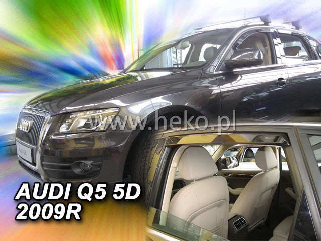 Ofuky oken Audi Q5 09- před+zadní Heko