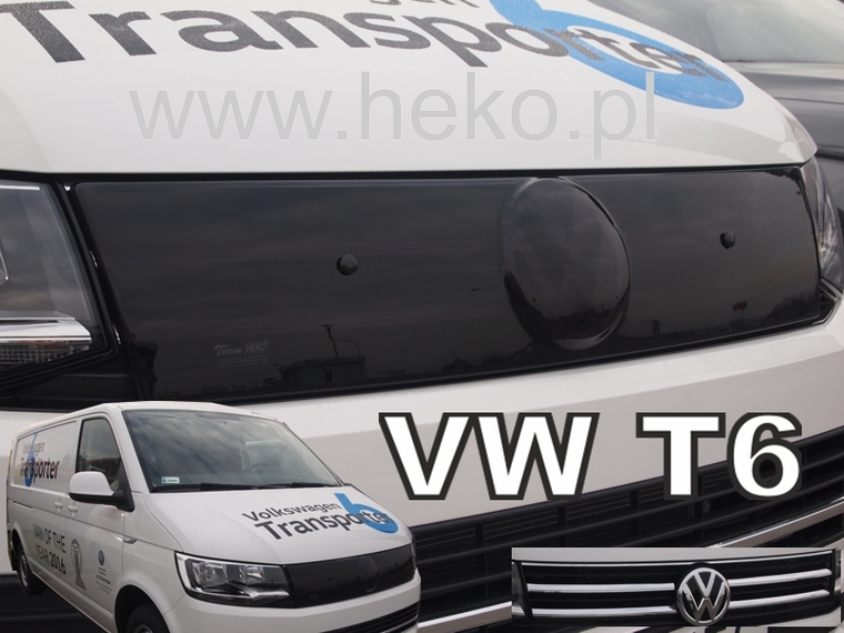 Zimní clona VW Trans/Caravelle T6 20115R horní silver mříž Heko