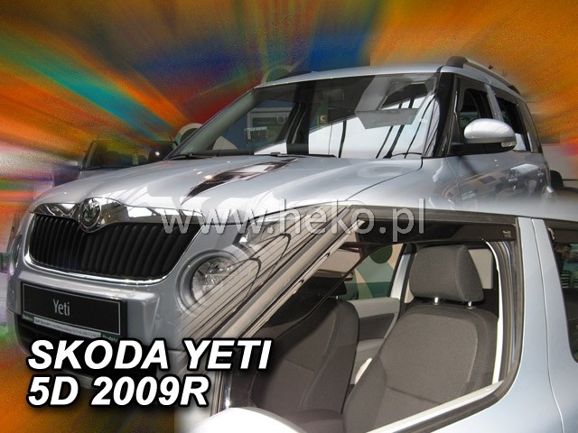 Ofuky oken Škoda Yeti 2009- přední Heko
