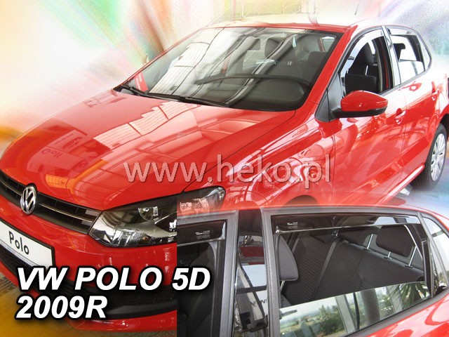 Ofuky oken VW Polo 5dveř 09- před.+zadní Heko