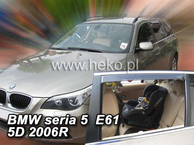 Ofuky oken BMW serie 5 E61 5dveř přední 04- (+zadní) combi